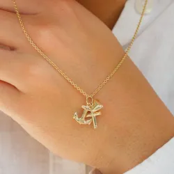 geloof-hoop-liefde hanger in 8 karaat goud - Amoré