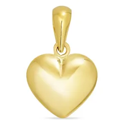 12 x 13 mm hart hanger in 14 karaat goud - Amoré