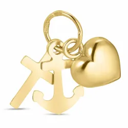 geloof-hoop-liefde hanger in 8 karaat goud - Amoré