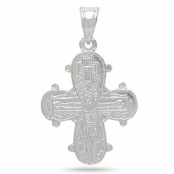 18 x 30 mm dagmarkruis met onze vader in zilver - Amoré