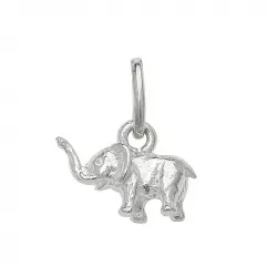 Klein olifant hanger in zilver