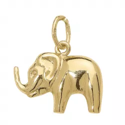olifant hanger in 8 karaat goud