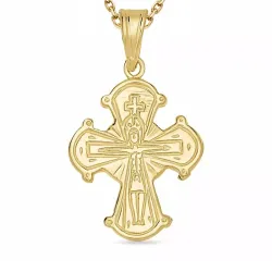 dagmarkruis ketting in verguld sterlingzilver met hanger in verguld sterlingzilver - Amoré