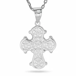 dagmarkruis ketting in zilver met hanger in zilver - Amoré