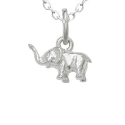 olifant ketting in zilver met hanger in zilver - Little Ones