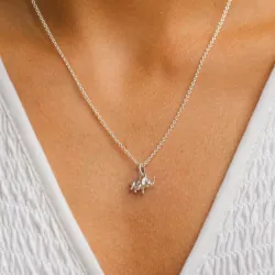 olifant ketting in zilver met hanger in zilver - Little Ones