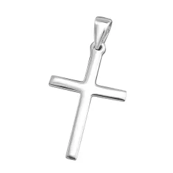 14 x 22 mm kruis hanger in zilver