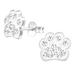 poot kinder oorbellen in zilver - Little Ones