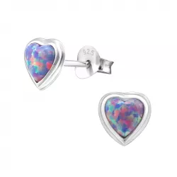 Opaal oorbellen in zilver
