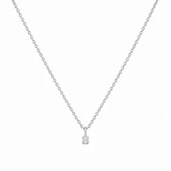 lab grown diamant hanger met ketting in 925 caraat zilver 0,062 ct