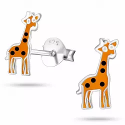 Goedkoop giraf oorbellen in zilver