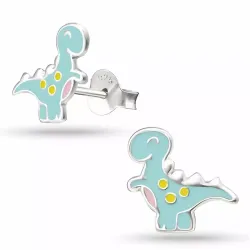 dinosaurus oorsteker in zilver - Little Ones