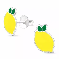 citroen geel oorsteker in zilver - Little Ones