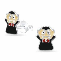 vampier kristal oorsteker in zilver - Little Ones