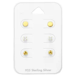 klein oorsteker in verguld zilver - Little Ones