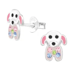 honden kinder oorbellen in zilver - Little Ones