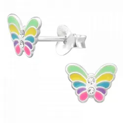 vlinder kinder oorbellen in zilver - Little Ones