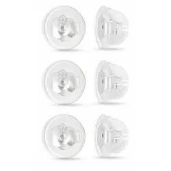 3 paar butterflies in zilver