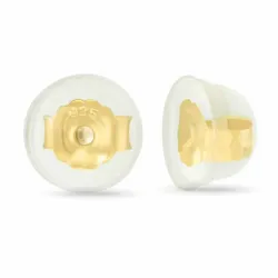 1 paar butterflies in verguld zilver