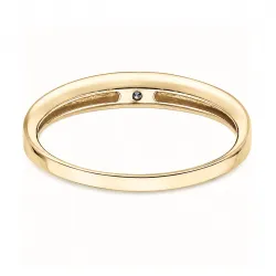 lab grown diamant mémoire ring in verguld sterlingzilver