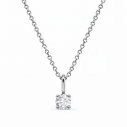 ketting met lab grown diamant hanger in zilver 0,11 ct