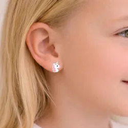 eenhoorn oorsteker in zilver - Little Ones