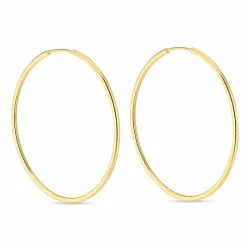 30 mm creool in verguld sterlingzilver
