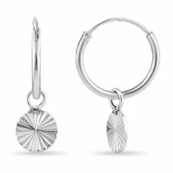 12 mm rond creool in zilver