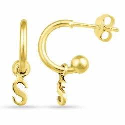 letter s halfcreool in verguld zilver - My Letter