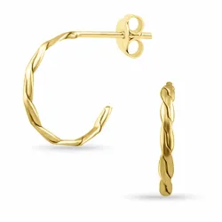 twist halfcreool in verguld zilver