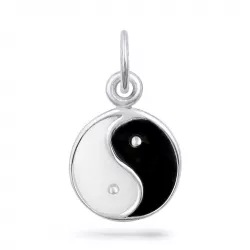 yin yang hanger in zilver