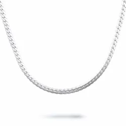 victoriaketting in zilver 42 cm  plus 5 cm x 1,4 mm