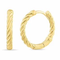 15 mm creool in verguld sterlingzilver