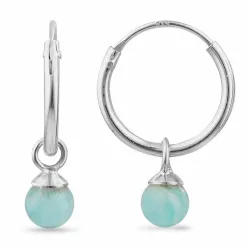 12 mm amazoniet creool in zilver - Loom Stones