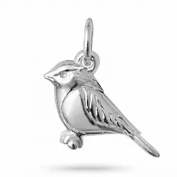 Vogel hanger in zilver