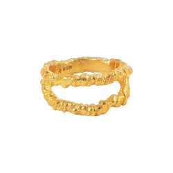 Hultquist Savannah ring in verguld sterlingzilver