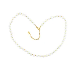 Hultquist Arabella parel ketting in verguld sterlingzilver