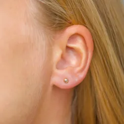 4 mm oorsteker in 9 karaat goud - Gold Collection
