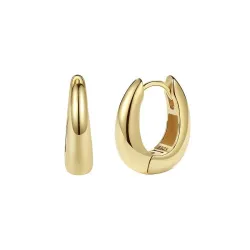 Nava Ease  creool in verguld sterlingzilver