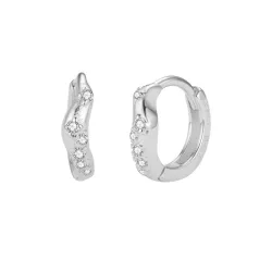 10 mm Nava Ara creool in zilver