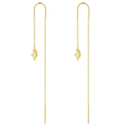 Nava Dhara ketting oorbellen in verguld sterlingzilver