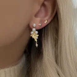 Nava Zola Petite oorbellen in verguld sterlingzilver