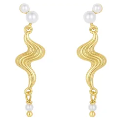 Nava Reviera oorbellen in verguld sterlingzilver