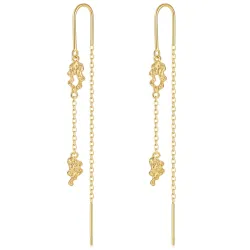 Nava Kaliya ketting oorbellen in verguld sterlingzilver