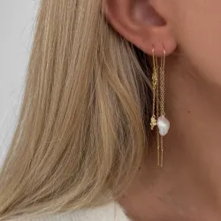 Nava Kaliya ketting oorbellen in verguld sterlingzilver