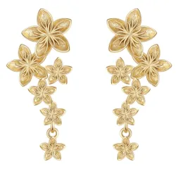 Nava Leia oorbellen in verguld sterlingzilver