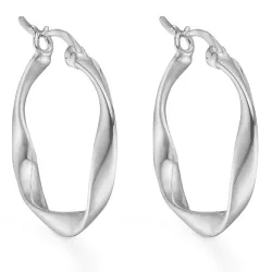 Studio Z Curved creool in zilver