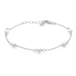 Studio Z Shore parel armband in zilver