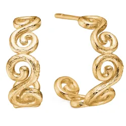 Studio Z Curiosity oorsteker in verguld sterlingzilver