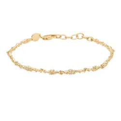 Studio Z Silica armband in verguld sterlingzilver witte zirkoon